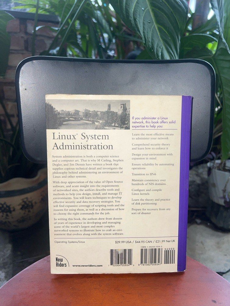 Linux System Administration (Category: Textbooks) located in Seremban. Submitted by suzuki_ichiro (Listing ID 1393083708, Image 3). Description: Unlock the timeless power of pages over pixels – grab these preloved UNIX & Linux gems: no eye strain, easy annotations, and that satisfying flip for your tech fixes! No more screens!.