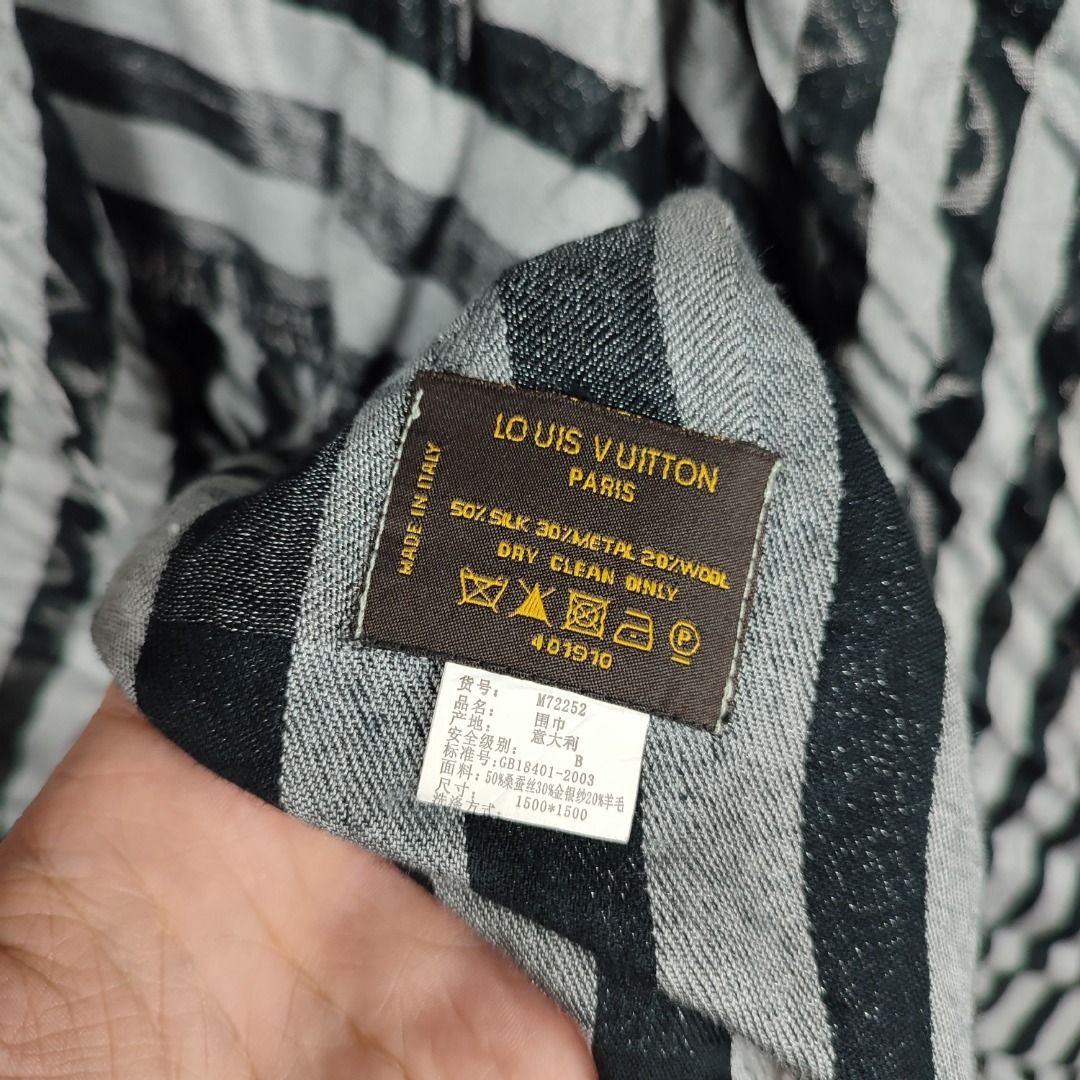 LOUIS VUITTON MONOGRAM SILK SCARF/SHAWL (Category: Luxury Accessories) located in Baguio. Submitted by binibibi (Listing ID 1393227217, Image 3). Description: LOUIS VUITTON MONOGRAM SILK SCARF/SHAWL (EXCELLENT CONDITION).