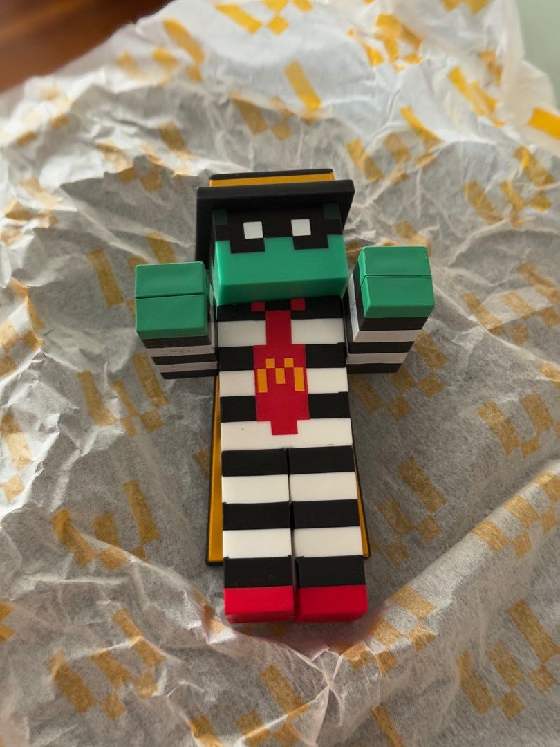 McDonald Minecraft ( Zombi Hamburglar) w/ Code Rush (Category: Designer & Blind Box Toys) located in Quezon City. Submitted by aglaklaku (Listing ID 1393230969, Image 2). Description: RFS: Declutter Meet up: Cubao Manhattan Code: Unused.