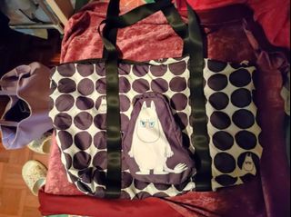 Moomin 姆明 圓點手提袋 購自log-on64195201872386110