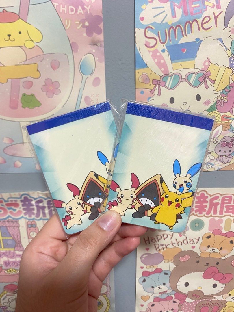 Nintendo Pokemon Center Mini Notepad Notebook Set (Category: Stationery & School Supplies) located in Muntinlupa City. Submitted by matchalinlin (Listing ID 1393098787, Image 1). Description: 1 available .