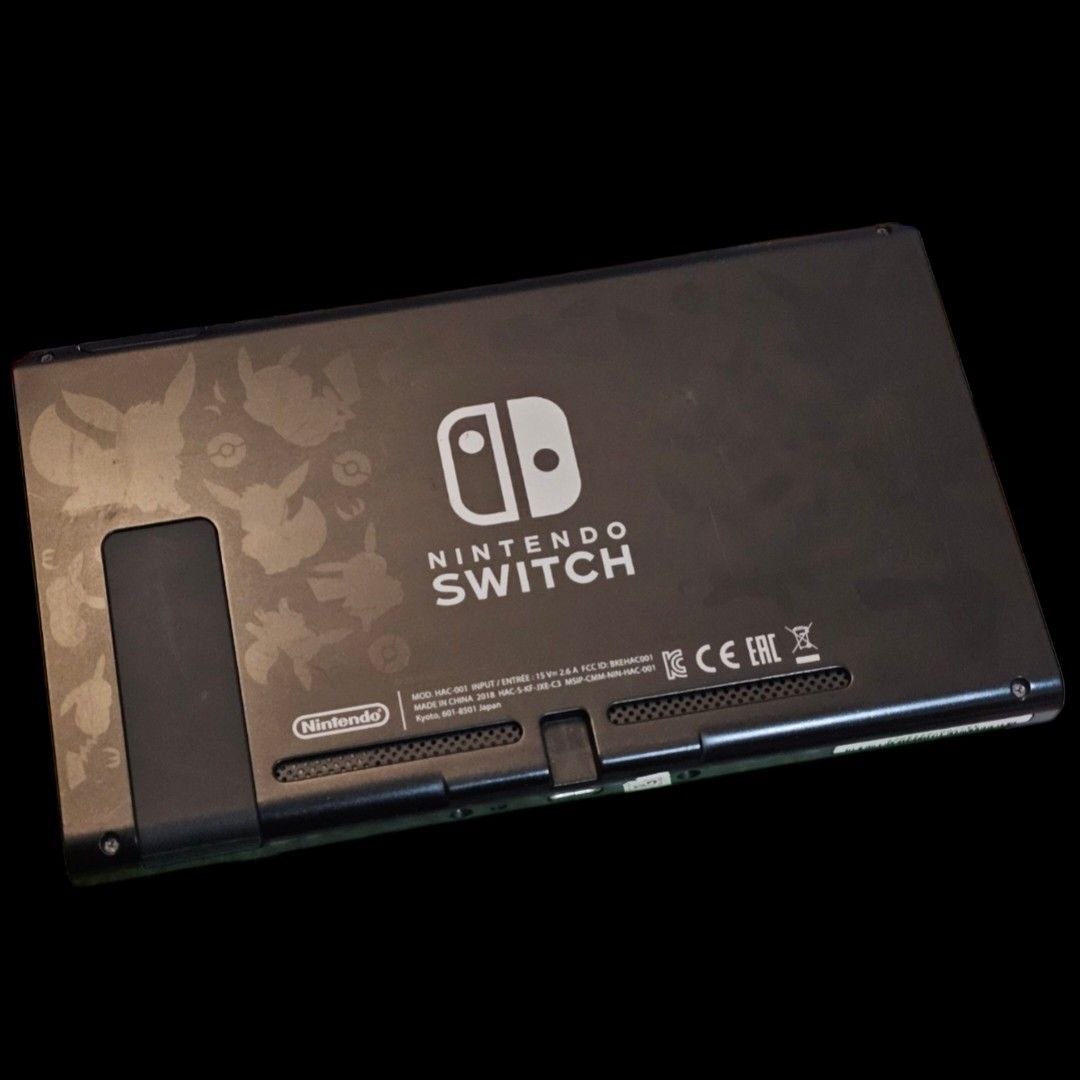 Nintendo Switch Let's Go Eevee Edition (Category: Nintendo) located in Paranaque City. Submitted by john020497 (Listing ID 1317169779, Image 2). Description: - This is a rare unit. - Complete with box, manuals, joycon grips, joycon straps, dock, hdmi cable, charger, pokeball plus, charger of pokeball plus and Pokemon Let's Go Eevee game. - Very good condition around 9/10 smoothness with minimal scratches at the back. With tempered glass installed