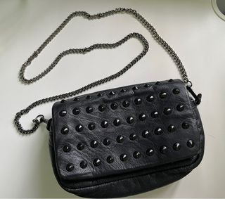 PaPermint 黑色鉚釘鏈條包64203548400899110