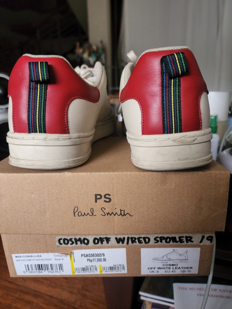 Paul Smith Cosmo Off White Sneakers UK9 US10 (Category: Sneakers) located in Manila. Submitted by antalf (Listing ID 1393152986, Image 3). Description: Paul Smith Off White Cosmo Leather sneakers UK9 US10 bought for php17,550 muntinlupa location.