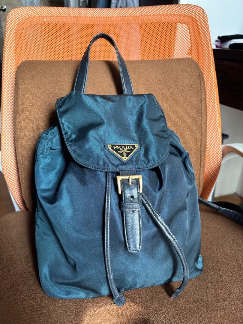 Preowned authentic Prada nylon backpack (Category: Luxury Bags & Wallets) located in Las Pinas. Submitted by dthreeonlineshop (Listing ID 1393164016, Image 1). Description: .