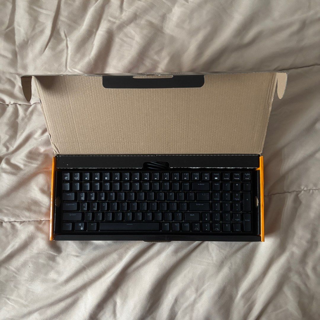 Royal Kludge RK100 Keyboard (Category: Computer Keyboard) located in Santa Rosa. Submitted by nicoledumps (Listing ID 1393173431, Image 1). Description: FOR SALE: Royal Kludge RK100 Bluetooth 2.4G RGB Hot-Swappable Mechanical Keyboard Rk100 Rk860 ⸻ CONDITION / ISSUES: No Issues REASON FOR SELLING (RFS): Decluttering ⸻ MODE OF PAYMENT: GCash / SeaBank Payment first policy No COD / Cash on Delivery SHIPPING: • Courier: J&T • Same Day Delivery: Lala