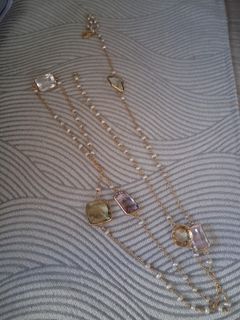 S925 金色多層寶石項鍊64203804464130110