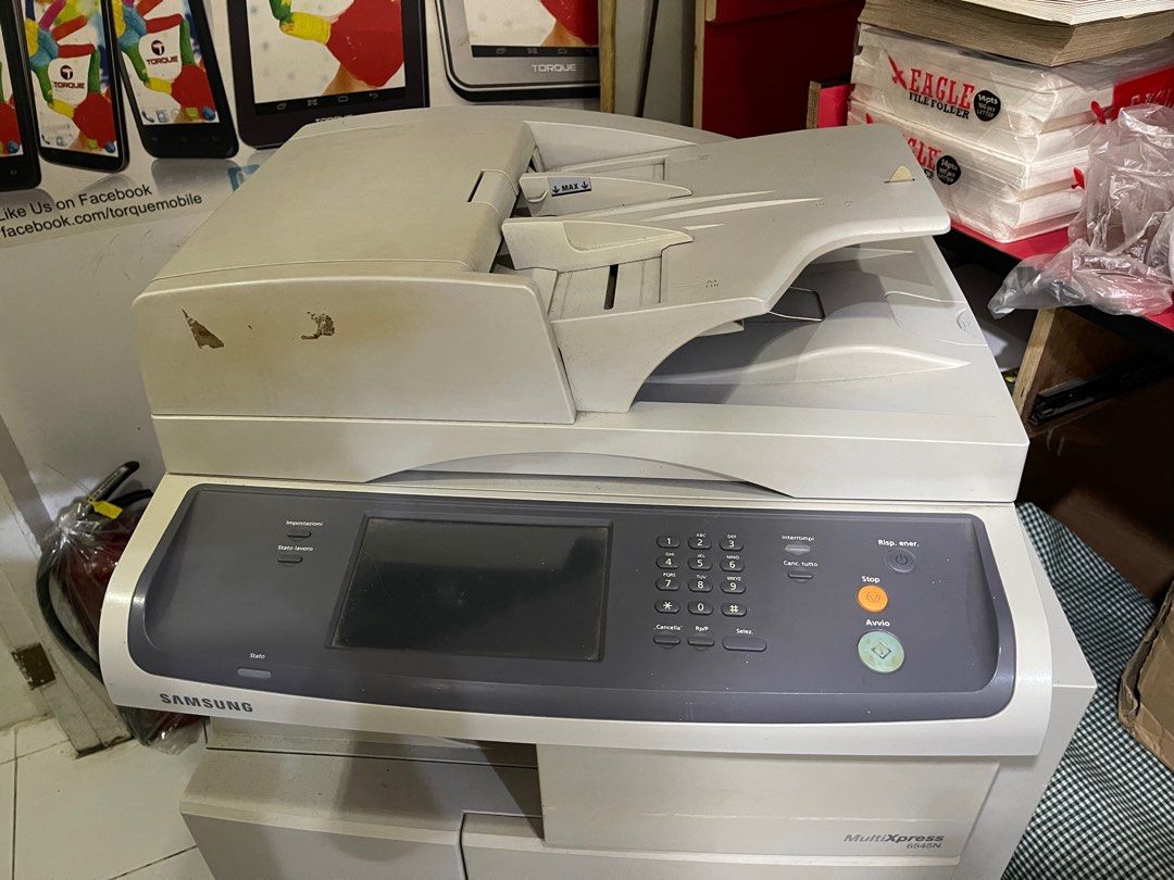 Samsung MultiXpress 6545N Scanner Printer Copier (Category: Printers, Scanners & Copiers) located in Silang. Submitted by homeboyenterprise (Listing ID 1393204854, Image 3). Description: Scanner flat bed and feed still working. Last known issue is toner needs replacing. Will sell as is where is basis. What you see is what you get. Unit only. Slightly negotiable for sure buyers. Lalamove (shouldered by buyer) or Pickup only at Centro Mall Cabuyao,
