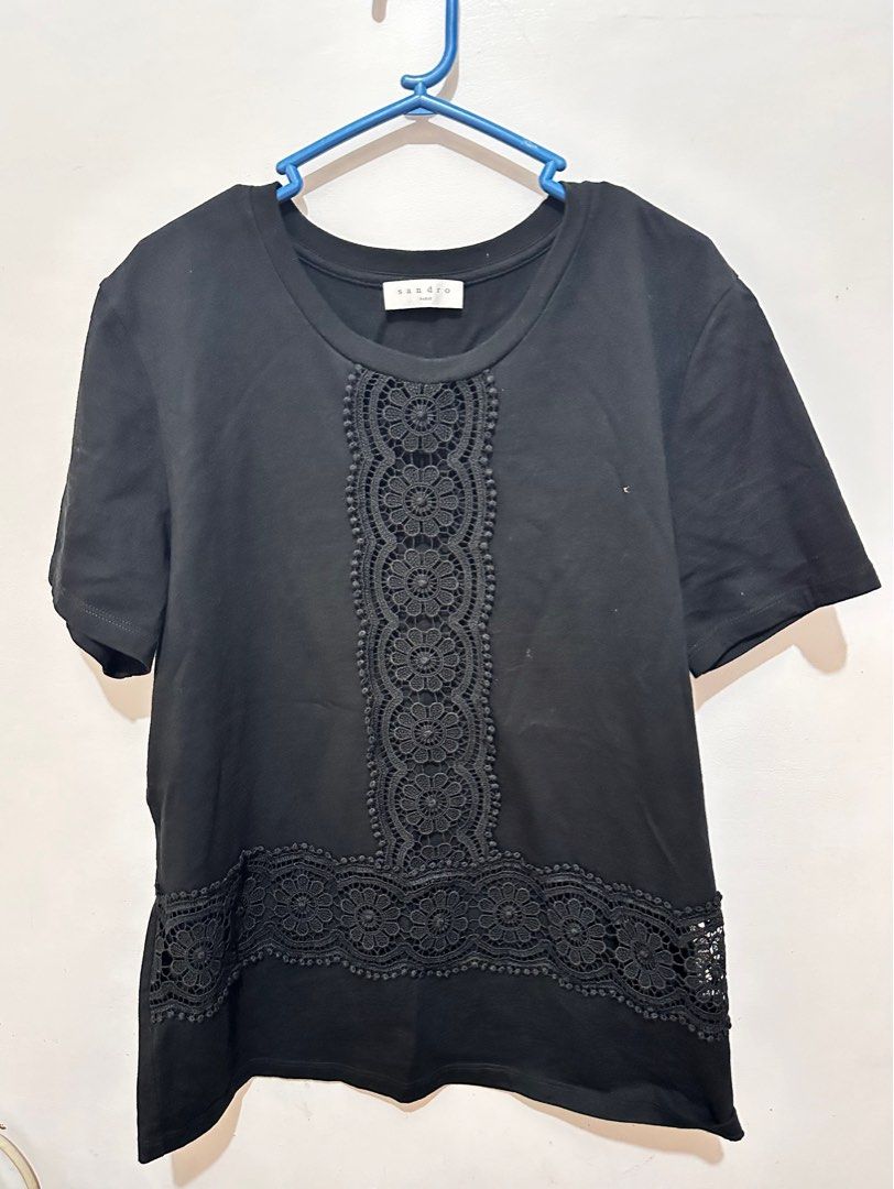 Sandro Blouse (Category: Blouses) located in Puerto Princesa. Submitted by rorysroomdeclutter (Listing ID 1393133990, Image 1). Description: Sandro Amara Sunburst Sheer Top Black color Best fits size S to M Color rate 8/10 Price is negotiable With discount/bundle pricing for multiple items Dm for more info.