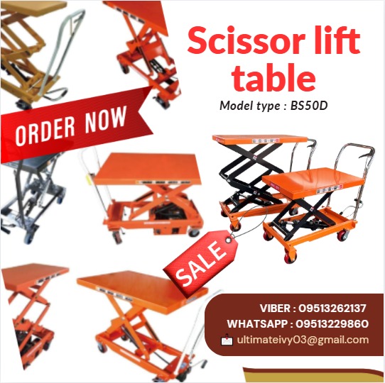 Scissor lift table Model type : BS50D, Commercial & Industrial ...