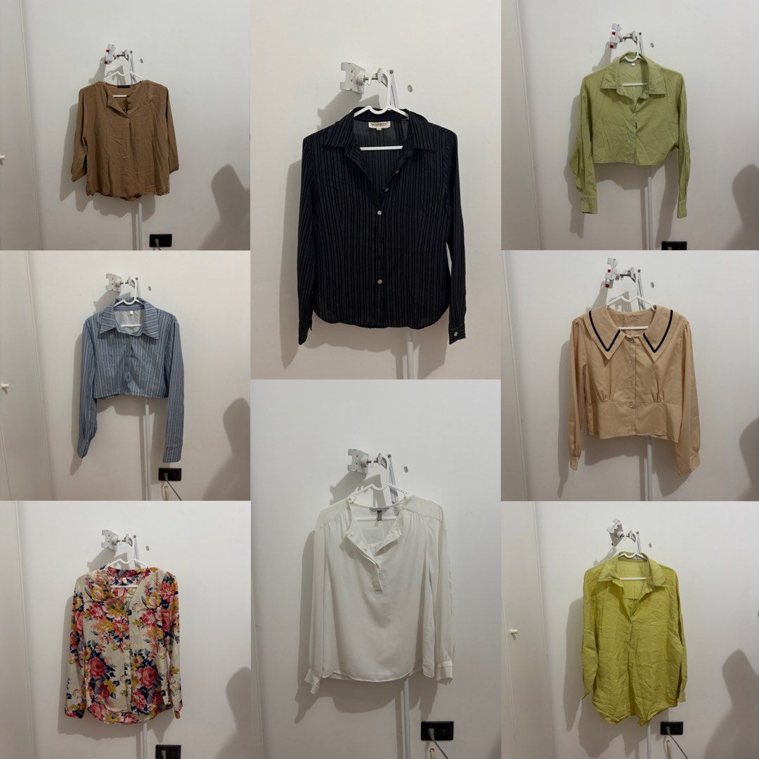 BUNDLE SALE! 7 Long Sleeve Tops for Only PHP 300 (Category: Longsleeves) located in Santa Rosa. Submitted by nicoledumps (Listing ID 1393214108, Image 1). Description: Carousel Listing FOR SALE: Long Sleeve Tops ⸻ SIZE: Medium to Large Body Frame CONDITION / ISSUES: - Some have stains. - Need to wash. REASON FOR SELLING (RFS): Decluttering ⸻ MODE OF PAYMENT: GCash / SeaBank Payment first policy No COD / Cash on Delivery ⸻ SHIPPING: • Courier: J&T