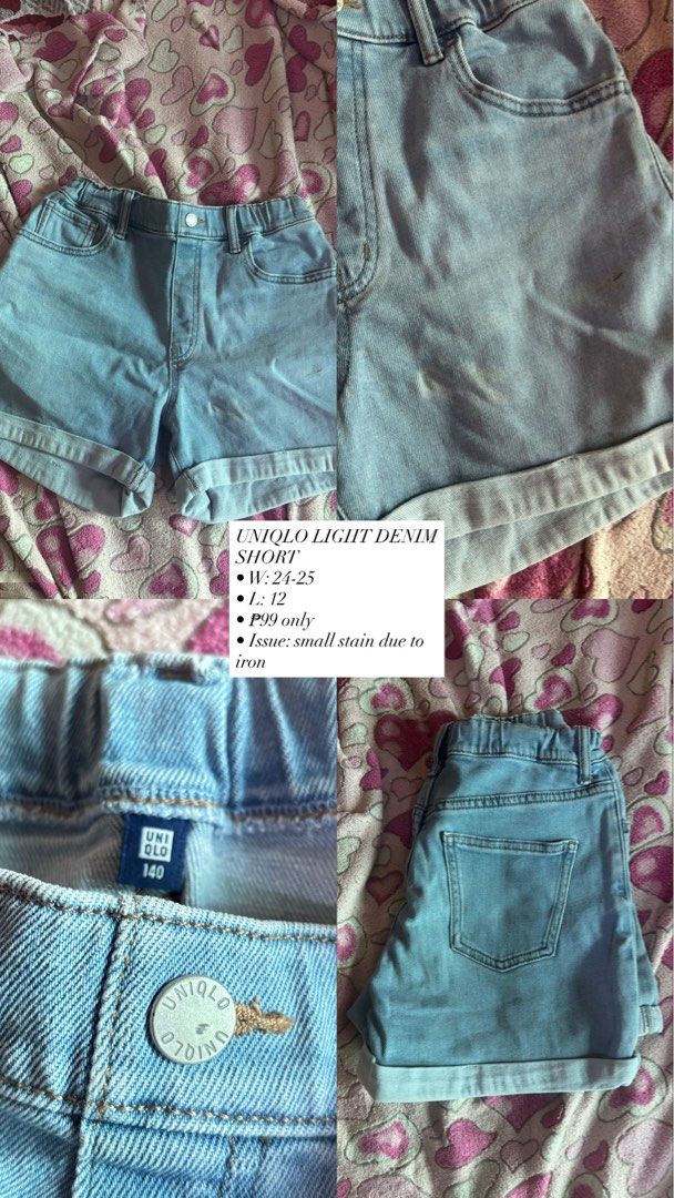UNIQLO DENIM SHORT (Category: Shorts) located in Cavite. Submitted by jvt.declutters (Listing ID 1393118531, Image 3). Description: see last pic for deets!.