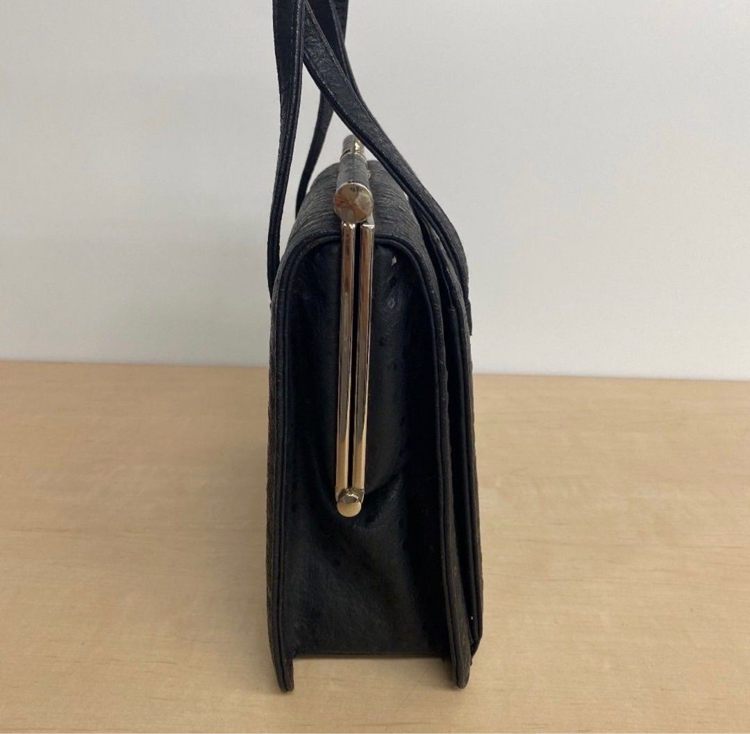 Unused Ostrich leather bag (Category: Luxury Bags & Wallets) located in Taguig. Submitted by mitch032 (Listing ID 1393194645, Image 3). Description: Unused leather ostrich handbag purse for women black.