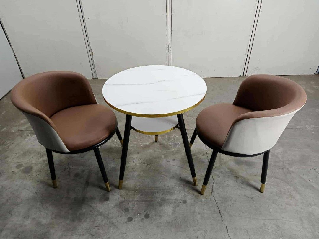 Val Dinning table and chairs laminated mdf top leather uphols (Category: Tables & Sets) located in Manila. Submitted by dolorchris69891 (Listing ID 1393201608, Image 3). Description: 4 Seater Dining 80cm table 11k 2 Seater Dining 60cm table 7500 laminated mdf top leather upholstered chairs.