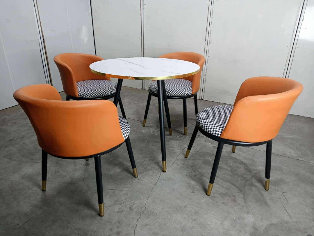 Val Dinning table and chairs laminated mdf top leather uphols (Category: Tables & Sets) located in Manila. Submitted by dolorchris69891 (Listing ID 1393201608, Image 1). Description: 4 Seater Dining 80cm table 11k 2 Seater Dining 60cm table 7500 laminated mdf top leather upholstered chairs.