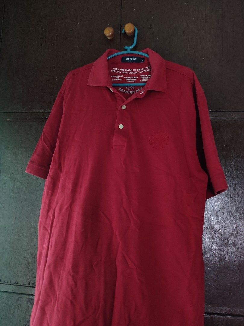 YOUNGOR RED POLO SHIRT (Category: Tshirts & Polo Shirts ) located in General Trias. Submitted by dunht (Listing ID 1393144381, Image 1). Description: color rate: 9.5/10 dimes: W- 21 INCH L- 29 INCH.