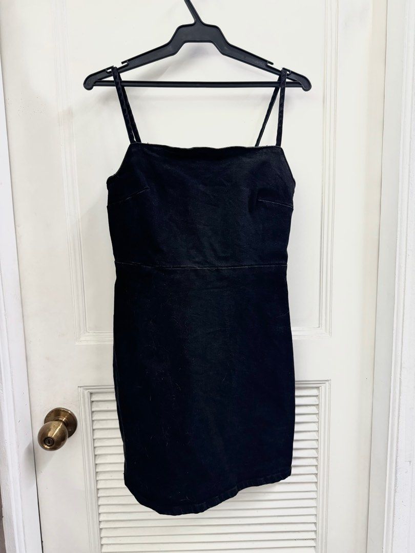 zara black denim dress (Category: Dresses) located in Manila. Submitted by mae-v (Listing ID 1393154870, Image 1). Description: used once denim.