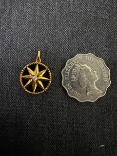 18k金黑瑪瑙八芒星吊墜64216903708545110