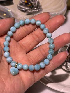 海紋石（拉里瑪）手串連心形吊64219498932097110