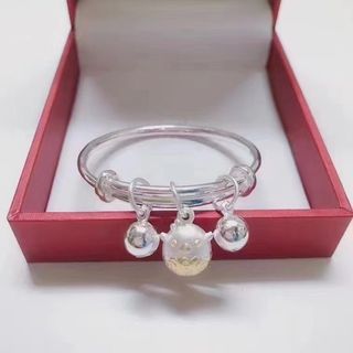 全新💕純銀小雞手鐲 寶寶小童手鐲 999足銀 一個12.5克 女飾品64214078088833110