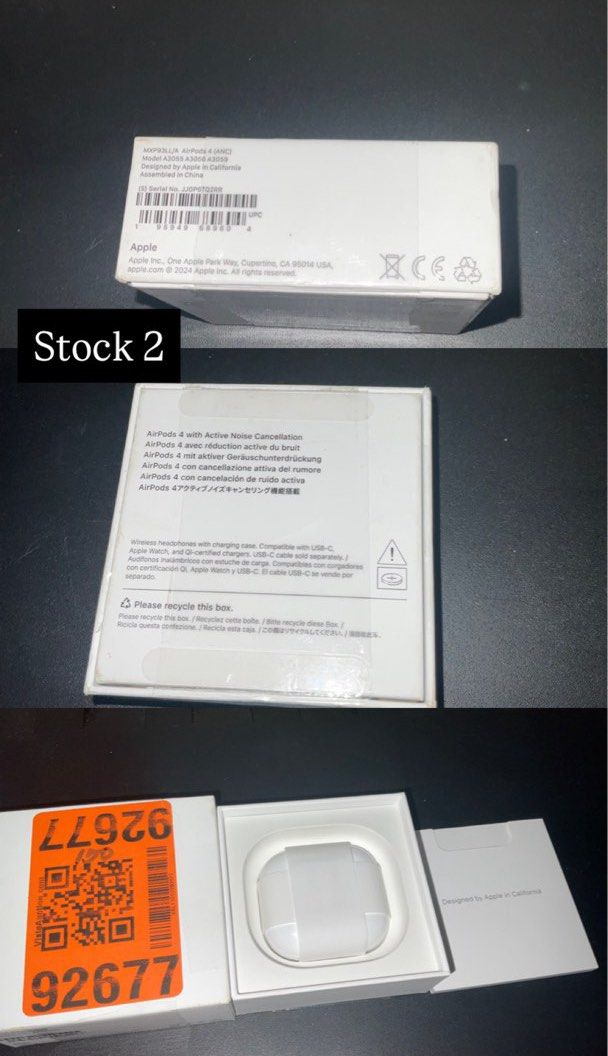 AIRPODS 4 ANC (Unsealed) (Category: Earphones) located in Manila. Submitted by 2025.gadgetspot (Listing ID 1392246346, Image 1). Description: orig price: 9,490 selling for 7k each stock - 1 stock (unsealed) - warranty until NOV 9,2025 - FIXED PRICE - UNSEALED BUT NEVER BEEN USED - NO ISSUES can do shipping / meetups 📍qc pm if interested. .