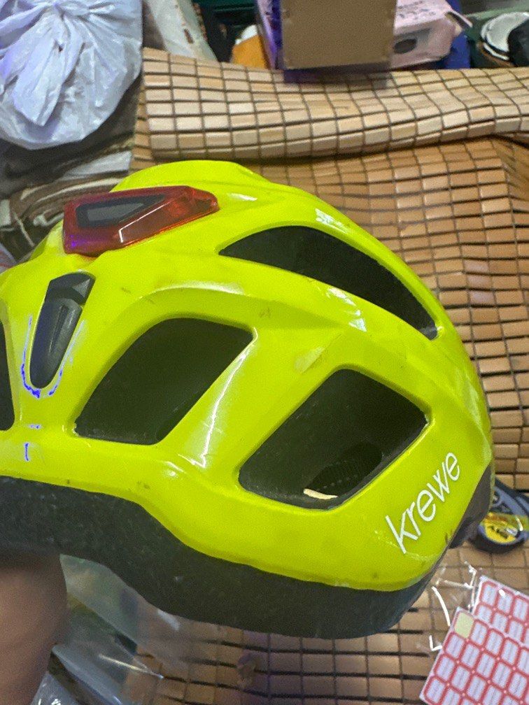 Bike helmet with light (Category: Bicycles) located in Antipolo. Submitted by queens.collections (Listing ID 1393250474, Image 3). Description: Non-negotiable With scratches skukl30xx.