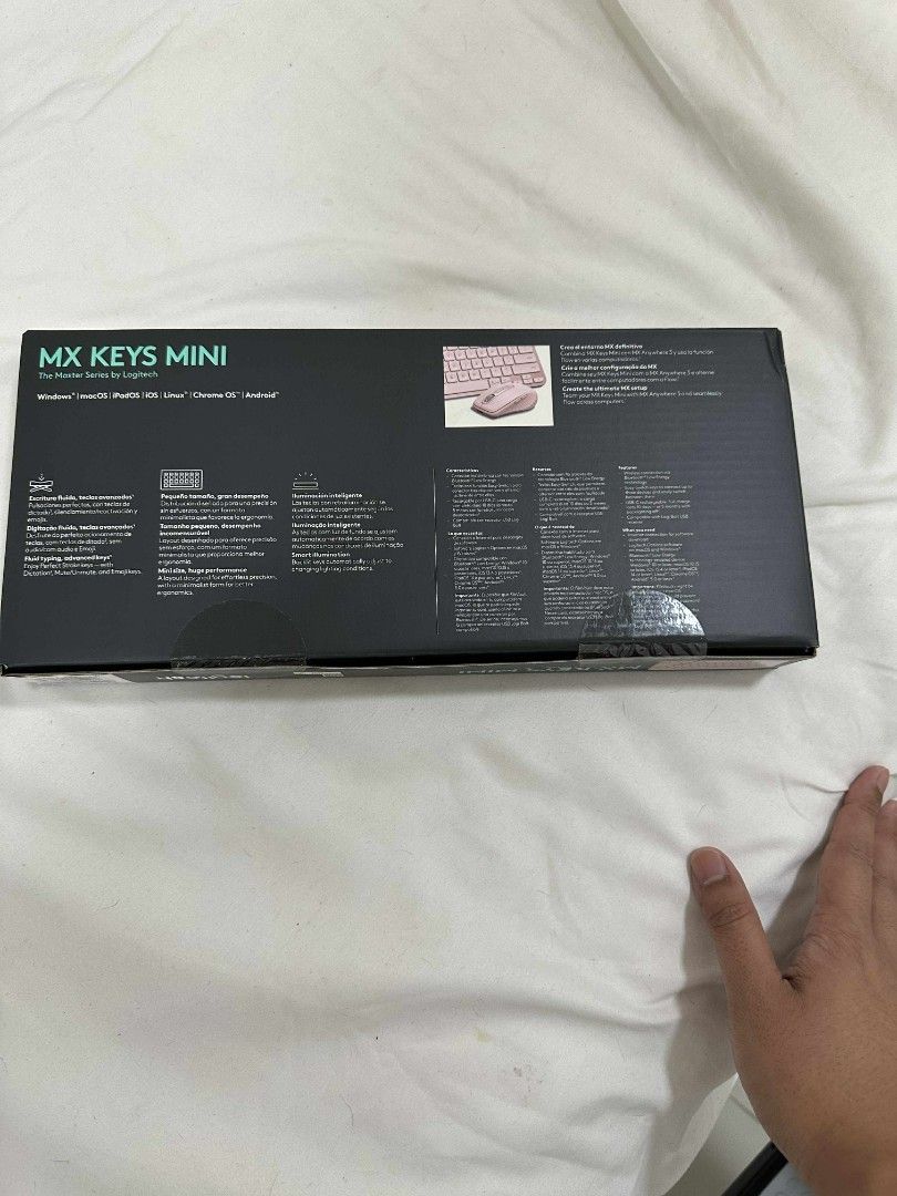 BRAND NEW LOGITECH KEYBOARD (Category: Computer Keyboard) located in Mandaluyong City. Submitted by sogeland48463 (Listing ID 1382190032, Image 2). Description: BRAND NEW MX KEYS MINI PINK 6745 srp, 5000.