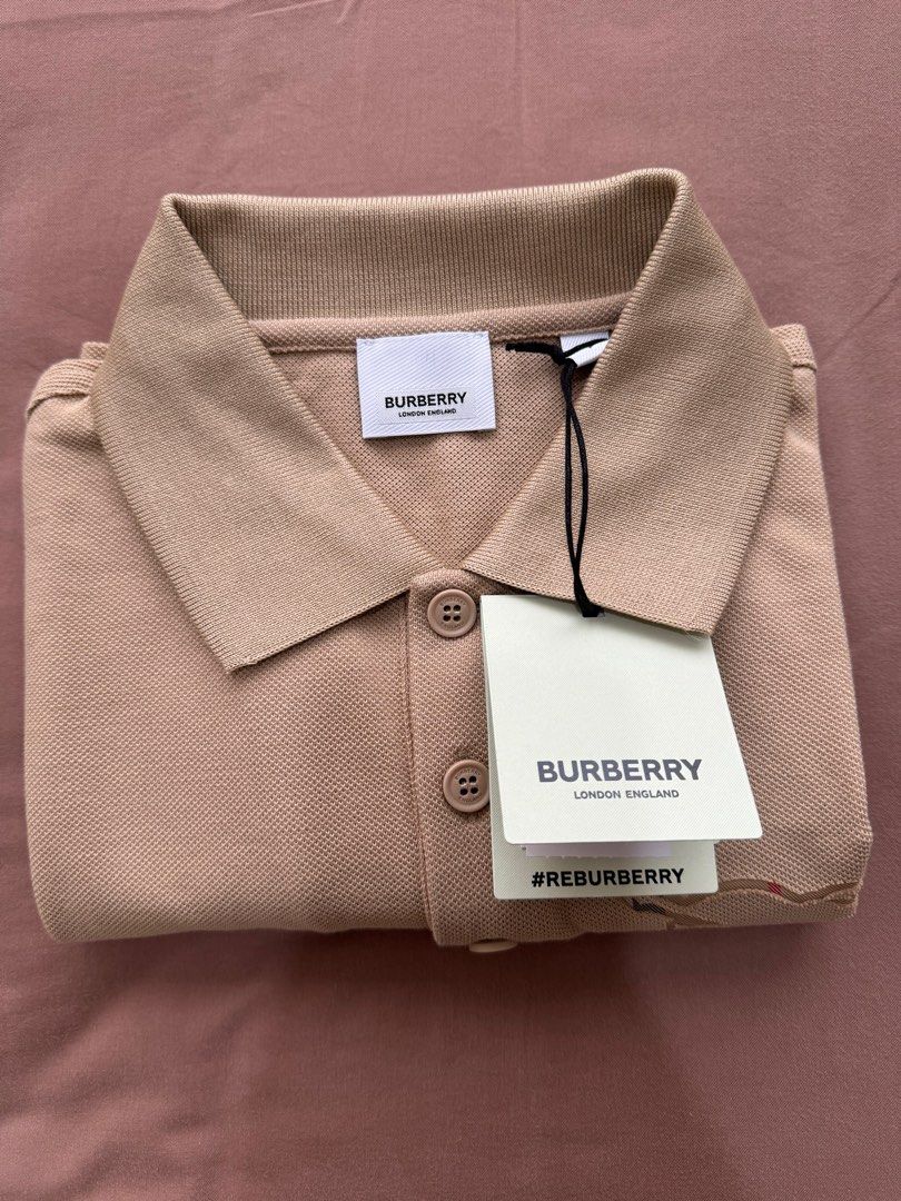 Burberry Winslow Logo Pique Cotton Polo Shirt
