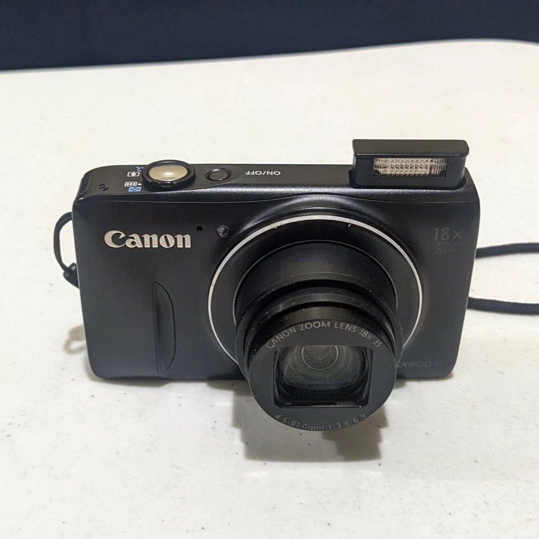 Canon Powershot SX600 HS Digital Camera (Digicam) (Category: Cameras) located in Pasig City. Submitted by _mathilda (Listing ID 1393357781, Image 1). Description: ⊹ ࣪ ˖ Canon Powershot SX600 HS ⊹ ࣪ ˖ — Has built-in Wifi — 16.0 Mega Pixels — 18x Optical Zoom (Can zoom up to 72x) — Has Pop-up Flash — Intelligent & Enhanced Dynamic Image Stabilization (IS) — Full HD Video Recording (1080р) — ISO: 100-3200 — Body Condition: 9.5/10 — In great conditio