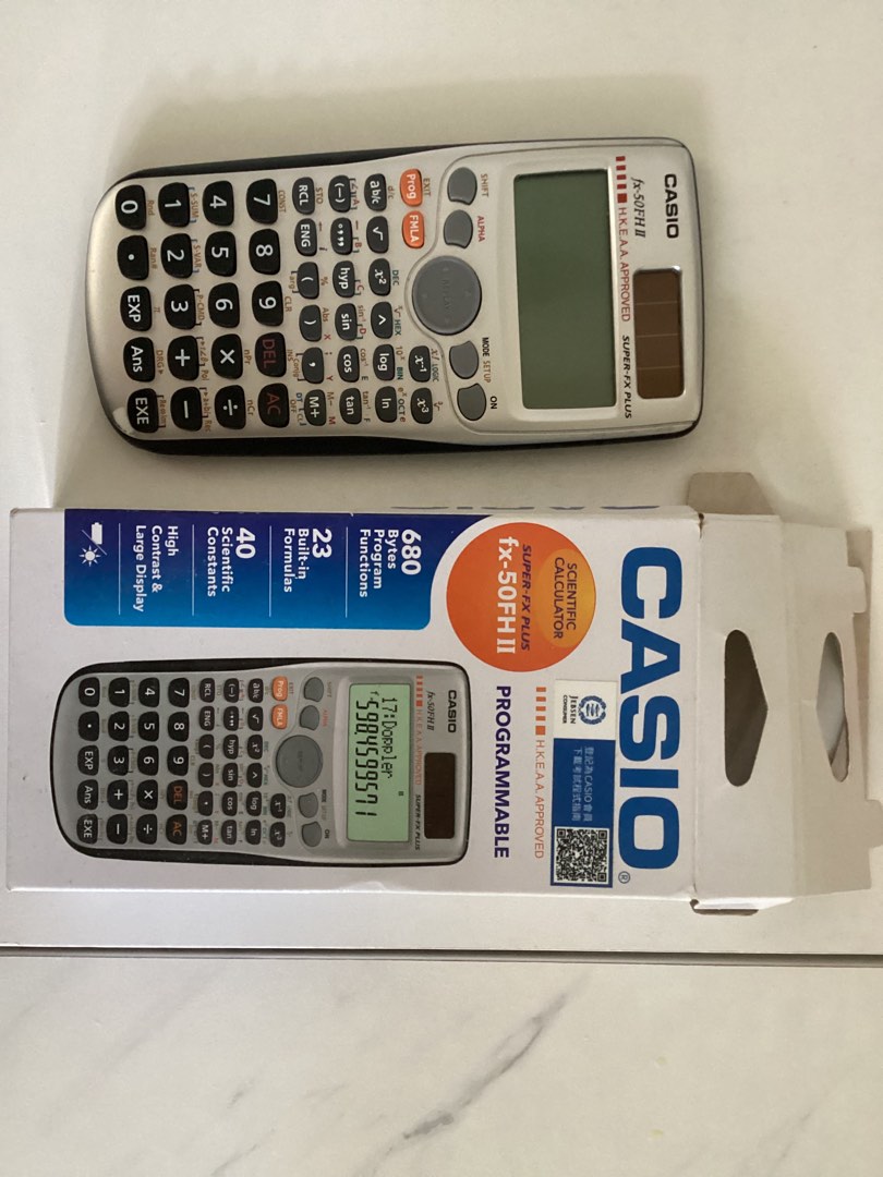 Casio fx-50FH II. DSE 計數機, 興趣及遊戲, 手作＆自家設計, 文具 - Carousell