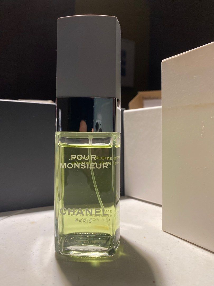 Chanel Pour Monsieur (Category: Fragrance & Deodorants) located in Plaridel. Submitted by marcgaba (Listing ID 1393362882, Image 1). Description: Authentic, like all my other perfume listings. Bottle only. Item is a tester. See pic for batch code. Shipping via J&T from Plaridel, Bulacan..