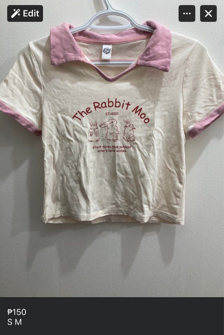 Crop top bunny (Category: Blouses) located in Quezon City. Submitted by revph (Listing ID 1393379594, Image 1). Description: .