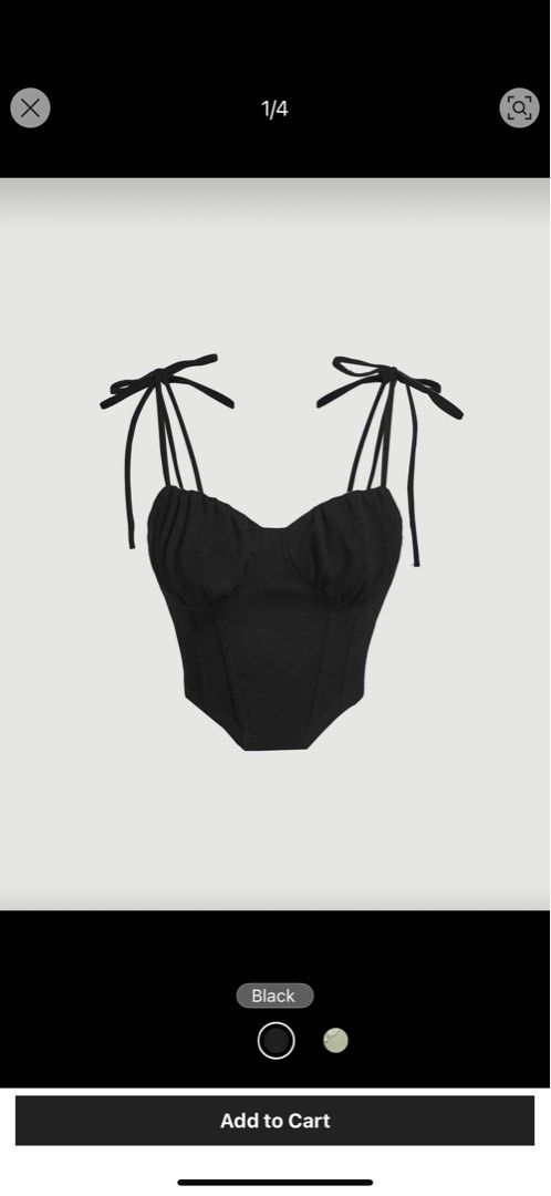 Cute Tops (Black & Green) (Category: Sleeveless) located in Cebu City. Submitted by pepperoni_ (Listing ID 1393328222, Image 3). Description: Both for 300!! Lowkey giving off Belly from TSITP fits Rfs: Declutterring .