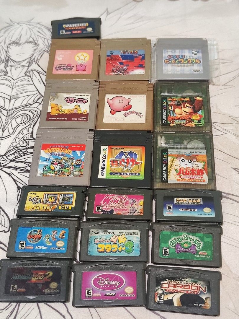 Gameboy Cartridge / Colored / SP (all working) (Category: Nintendo) located in Manila. Submitted by olx156 (Listing ID 1393308912, Image 1). Description: .