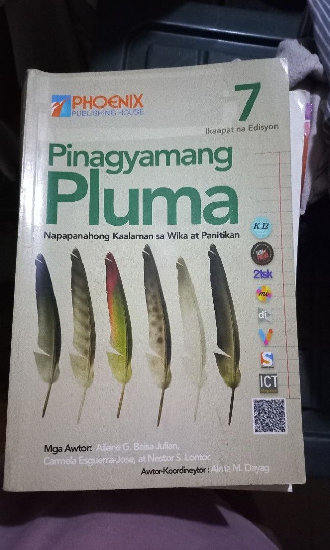 Grade 7 books (take all) (Category: Textbooks) located in Quezon City. Submitted by msdcshop (Listing ID 1393253192, Image 1). Description: Grade 7 books take all for 500php used but not abused some pages has answers (only few pages) didnt able to finish the 1st quarter.