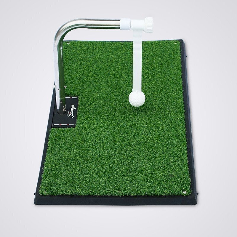 Indoor golf swing training device with 360-degree rotating suction cup ...