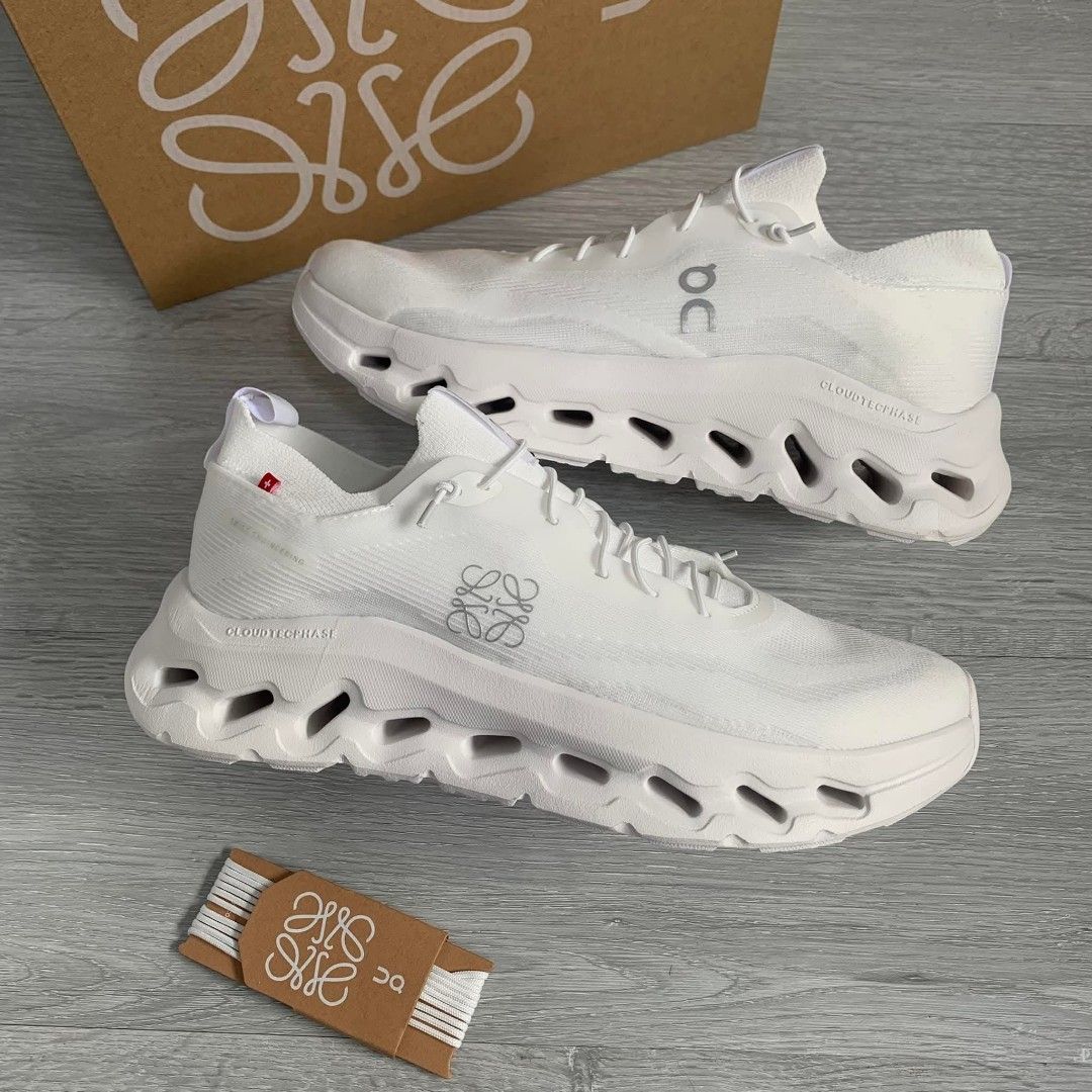 LOEWE x On Cloudtilt Triple White [with extra lace] (Category: Sneakers) located in Quezon City. Submitted by denalnozoit1 (Listing ID 1393403221, Image 3). Description: ★ Mens and womens ★ Complete sizes ★ Location: UP Diliman, Quezon City ★ Pickup or shipping only.
