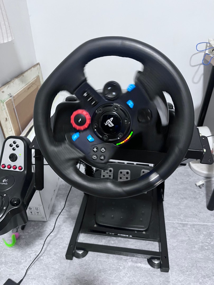 Logitech G29 Racing Wheel rig with Pedals and Shifter, Video Gaming ...