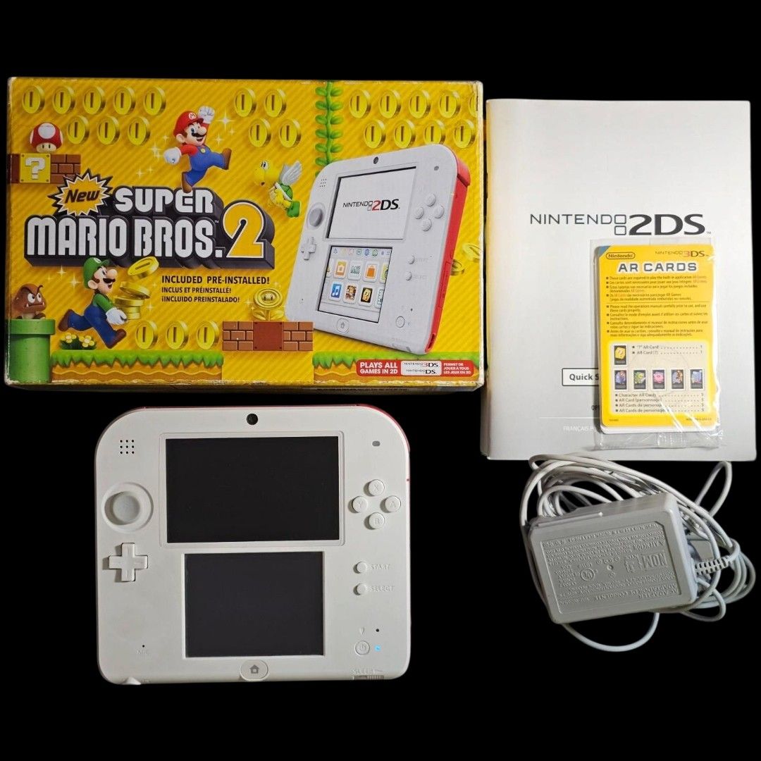 Nintendo 2DS New Super Mario Bros. 2 Edition (Category: Nintendo) located in Paranaque City. Submitted by john020497 (Listing ID 1360264686, Image 1). Description: Condition: - Mint condition, around 98 percent smoothness, with screen protectors both screens. - With box, charger, manuals and ar cards. - No issue. Just message me if you have any questions or you need more details. Warranty: 1 day of testing Contact number: To be given upon dibs Lo