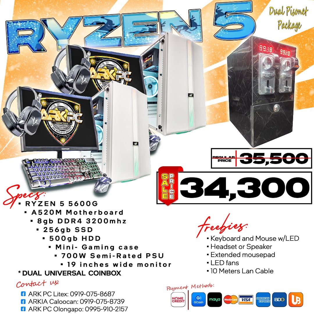 PISONET PACKAGE (Category: Desktops) located in Quezon City. Submitted by corrinejil63041 (Listing ID 1393347617, Image 3). Description: ITO NA, ITO NA, ITO NA ANG HINIHINTAY NG LAHAT!! KAYA 'WAG NA MAGPAHULI SA BER MONTHS SALE, TARA NA SA ARK! 🎄🎄 Malamig na simoy ng hangin, kaya painitin ang kita mo ngayong BER months! 🔥 ✅ Sulit na PisoNet setup ✅ Ready-to-earn package ✅ Promo price hanggang Pasko! 🎁 First come, first served! 📲 Message us n