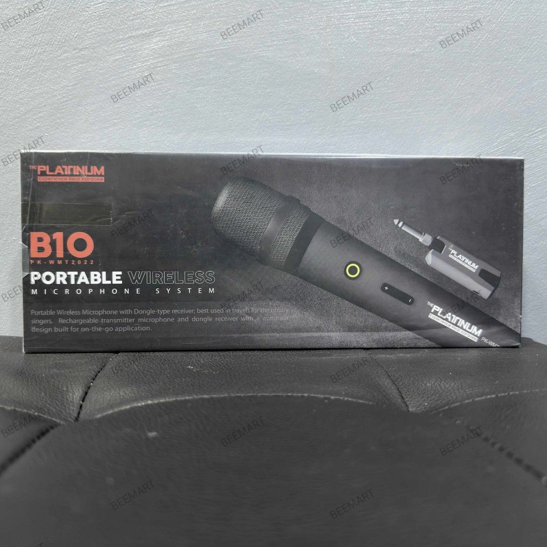 Platinum Karaoke B10 Portable Wireless Microphone Set (Category: Microphones) located in Cabuyao City. Submitted by beemartshop (Listing ID 1393360205, Image 1). Description: ORIGINAL • BRANDNEW • AUTHENTIC PRICE: ₱1,799.00 LOCATION: 📍 BEEMART PH PULO CABUYAO LAGUNA ℹ️This is the second Marketplace Page of BEEMART S: 1 ___________________________________________ ITEM DESCRIPTION: Platinum Karaoke B10 Portable Wireless Microphone FEATURES : Wirel