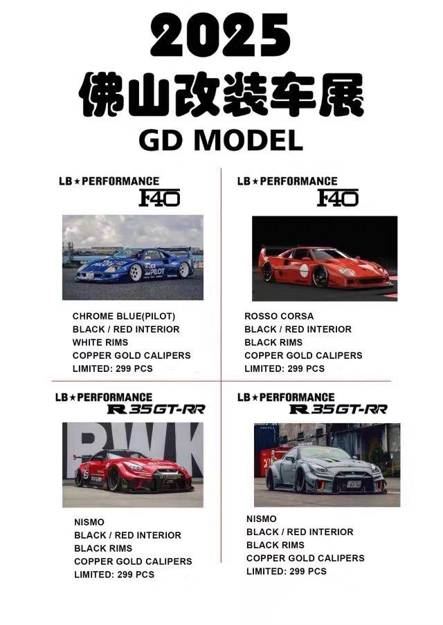 Davis & Giovanni DG 1/64 Resin F40 R35GTRR, Hobbies & Toys, Toys