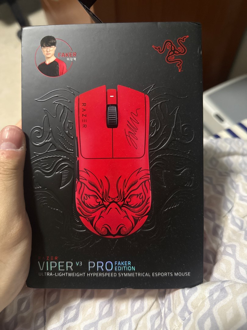 Razer Viper V3 Pro Faker Edition Gaming Mouse, Computers & Tech, Parts ...