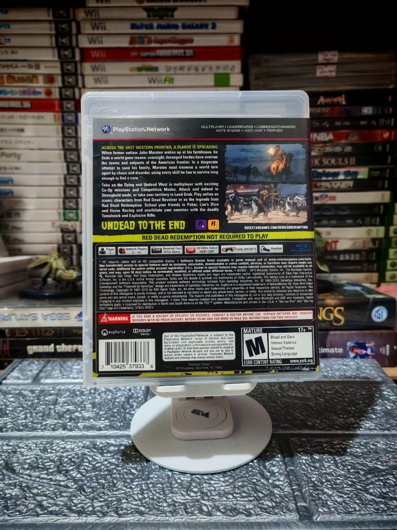RED DEAD REDEMPTION UNDEAD NIGHTMARE PS3 (Category: PlayStation) located in Santa Rosa. Submitted by tristanmunoz (Listing ID 1393378184, Image 2). Description: FOR SALE!!! Php 750 RED DEAD REDEMPTION UNDEAD NIGHTMARE PS3 ROCKSTAR R1 CIB 100% Authentic Tested working condition Can do video calls Warranty: 24 hours testing warranty, will do change/return if item are proven damaged (will be void if defect is caused by accident, misuse, negligence, 