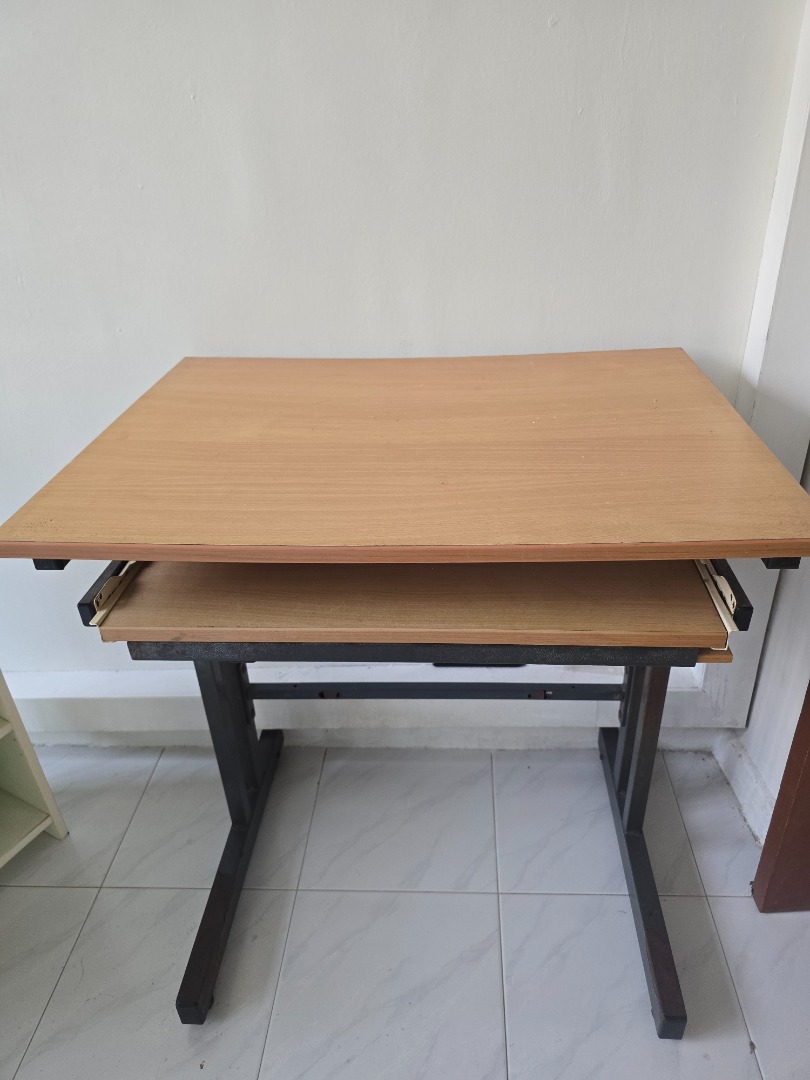Sitoca Computer Table with Pull-Out Tray, Furniture & Home Living ...