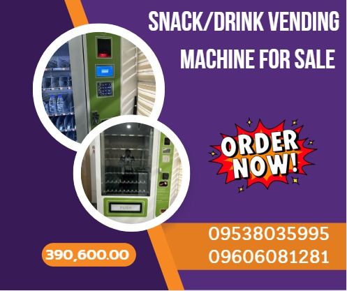 Snack/Drink Vending Machine for sale (Category: Refrigerators and Freezers) located in Caloocan City. Submitted by nataliemor30968 (Listing ID 1393272179, Image 1). Description: Specification: 1) Color: White 2) Dimension:1920x1220x855mm Weight:350KGS 3) With refrigerating unit 4) Capacity:300-500 piece,6 spiral layers .10-wide 5) GPRS wiresless management 6) Free to use Cloudy system for real-time monitoring sales datas, inventory. 7) Payment sy