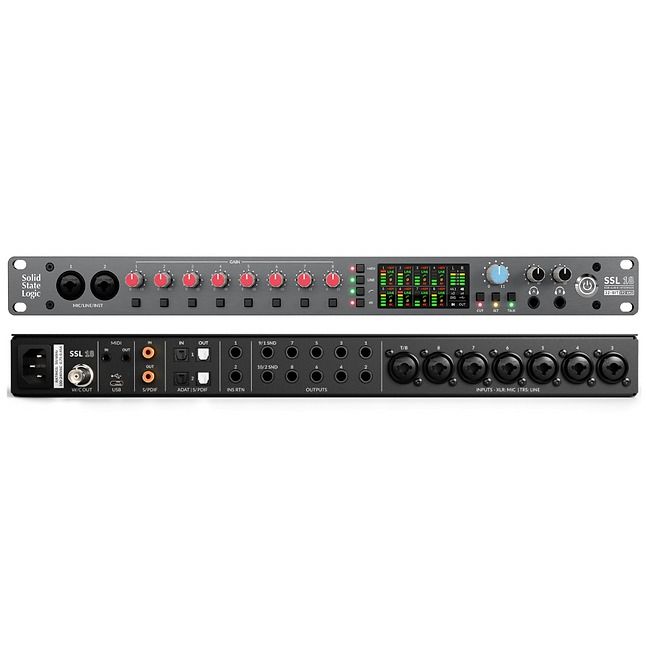 Solid State Logic SSL 18 (Audio Interface) (Category: Other Audio Equipment) located in Singapore. Submitted by audiotonic (Listing ID 1393265074, Image 1). Description: System requirements and Specs: - Mac OS 13 or later | Class-Compliant, Plug-and-play - Windows 10, Windows 11 | Install included ASIO/WDM driver Connectivity - USB 2.0 Type C Connector (Box includes Type C to C and Type C to A) Mic Preamps - 8 x XLR-¼" combo (Mic/Line) - Mic Amp 