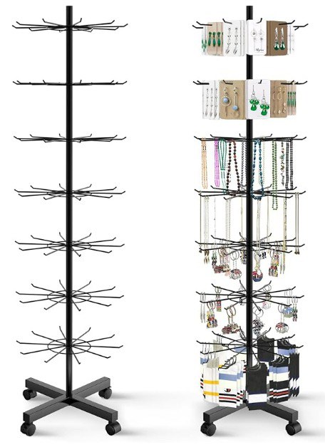 Spinning hook rack. Retail Spinning Display Stand. 7 tier, Furniture ...