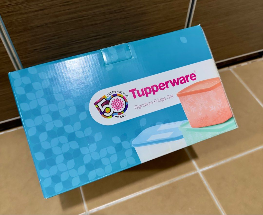 Tupperware (Category: Food Organisation & Storage) located in Puchong. Submitted by wee1371894 (Listing ID 1393257900, Image 3). Description: 50 years Celebrating - Singature fridge per set .