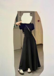 黑色衫連長裙套裝64234490409217110